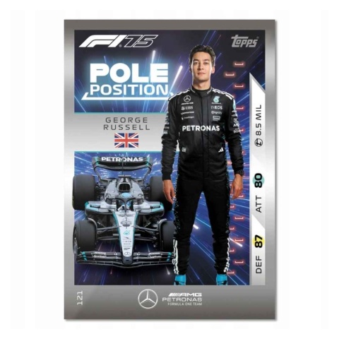 Pole Position George Russell Topps Turbo Attax 2025
