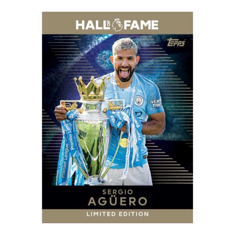 Sergio Aguero Limited Edition Hall of Fame Topps Premier League 2026
