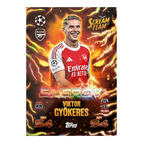 Viktor Gyokeres Scream Team Energy Topps Match Attax 2025/26