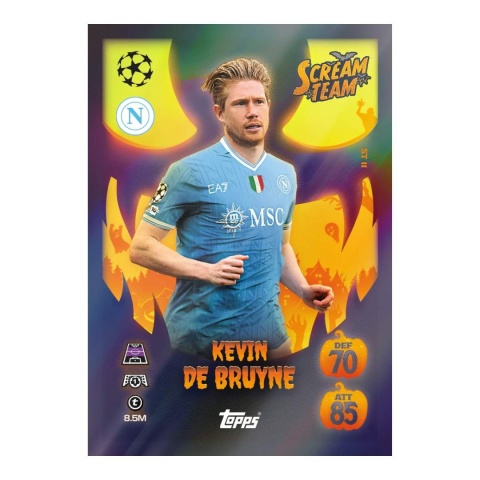 Kevin De Bruyne Scream Team Topps Match Attax 2025/26
