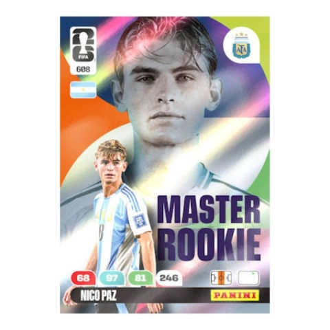 Nico Paz Master Rookie Panini FIFA World Cup 2026