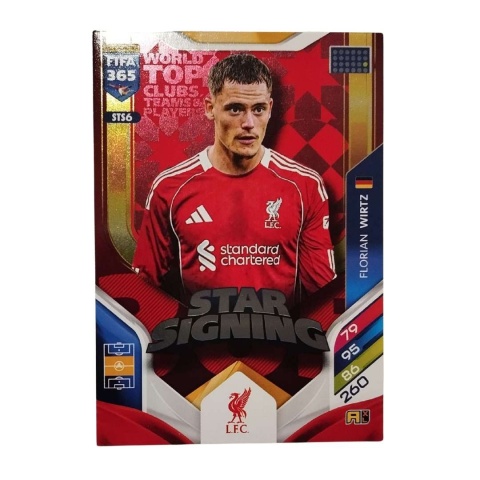 Florian Wirtz Star Signing Panini Fifa 365 2026 Adrenalyn XL