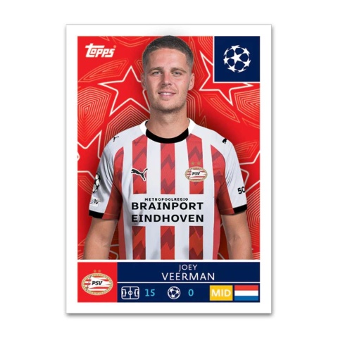 Joey Veerman Naklejka Topps Champions League 2025/2026