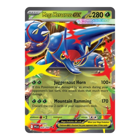 Mega Heracross ex Pokemon Phantasmal Flames
