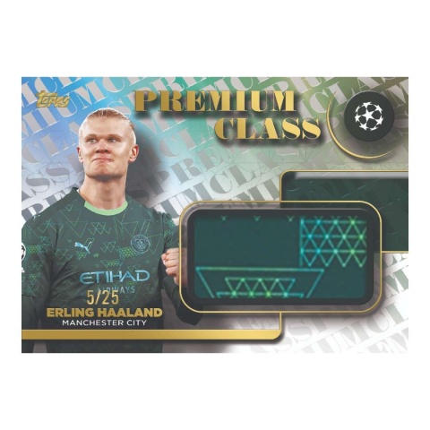 Premium Class Erling Haaland jersey Topps UCC Flagship Edition 2025-26