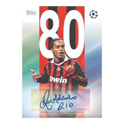 80 Ronaldinho autograf Topps UCC Flagship Edition 2025-26