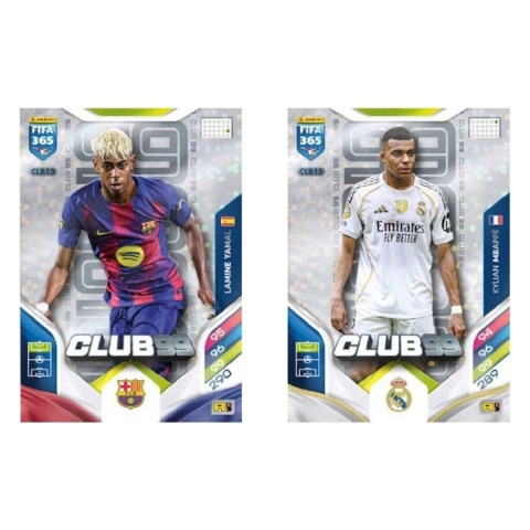 Yamal Mbappe Club 99 Panini FIFA 365 Adrenalyn XL 2026