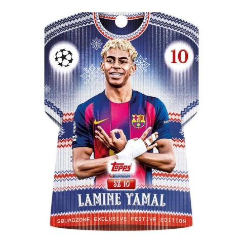 Lamine Yamal Squadzone Exclusive Festive Edition Topps Match Attax 2025/26