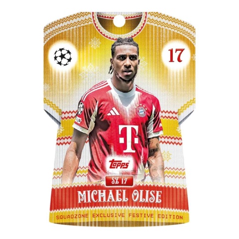 Michael Olise Squadzone Exclusive Festive Edition Topps Match Attax 2025/26