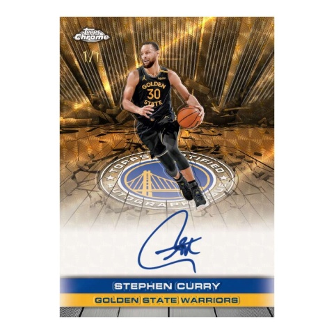 Stephen Curry autograf 1/1 Topps Chrome Basketball 2025/26
