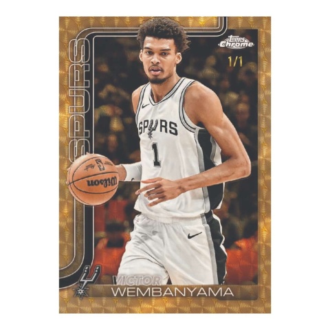Victor Wembanyama 1/1 Topps Chrome Basketball 2025/26