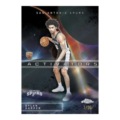 Dylan Harper RC Activators /10 Topps Chrome Basketball 2025/26