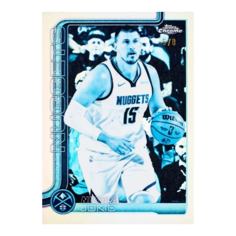 Nikola Jokic -5/0 frozen Topps Chrome Basketball 2025/26