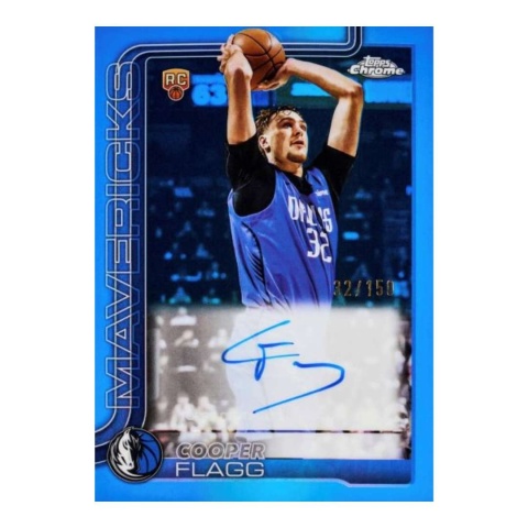 Cooper Flagg RC Autograf Topps Chrome Basketball 2025/26