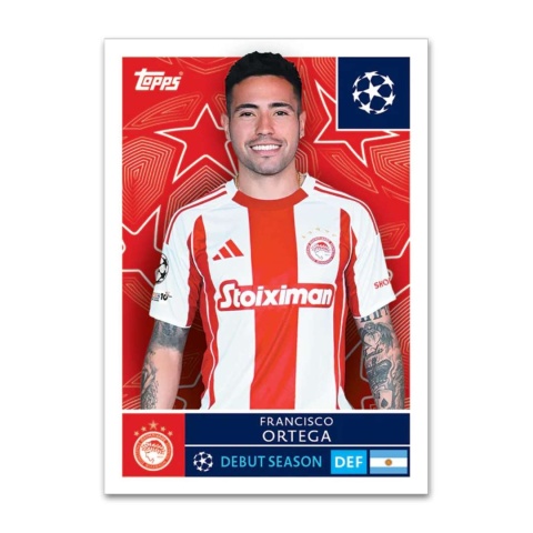 Naklejka Francisco Ortega Topps Champions League 2025/2026