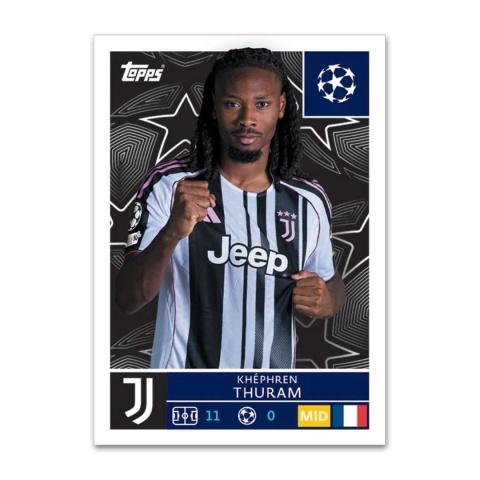 Khephren Thuram Naklejka Topps Champions League 2025/2026