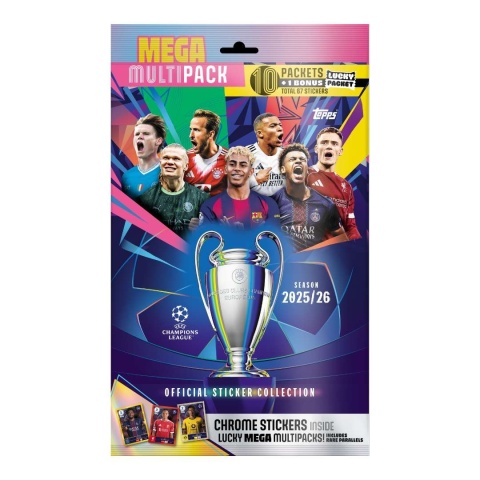 Mega Multipack Topps Champions League 2025/2026 Naklejki piłkarskie