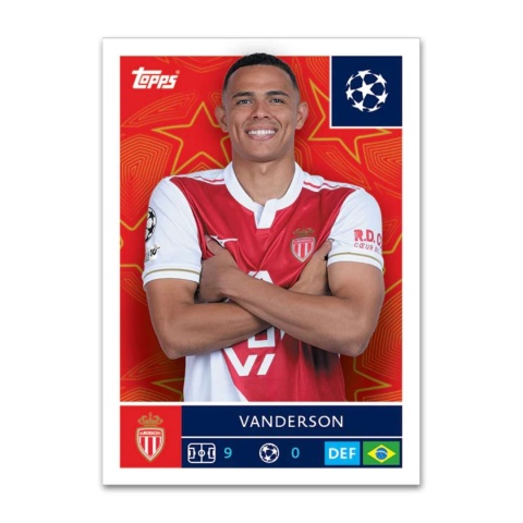 Vanderson Naklejka Topps Champions League 2025/2026