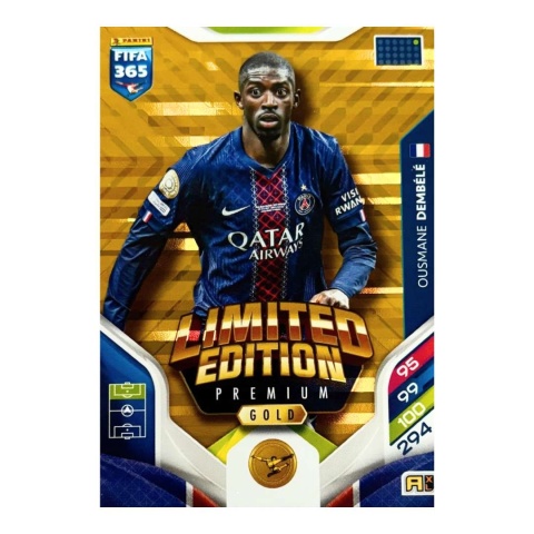 Ousmane Dembele Premium Gold Limited Edition Panini FIFA 365 Adrenalyn XL 2026