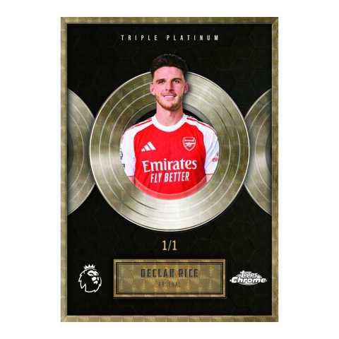 Triple Platinum 1/1 Declan Rice Topps Chrome Premier League 2026