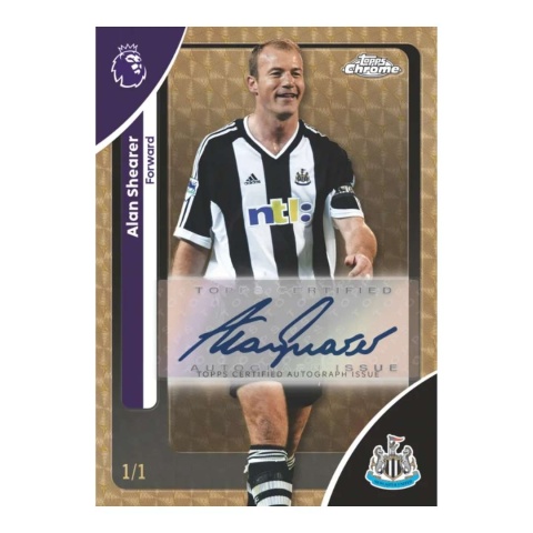Alan Shearer autograf Topps Chrome Premier League 2026