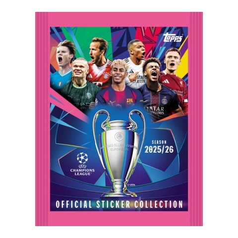 Saszetka Topps Champions League 2025/2026 Naklejki piłkarskie