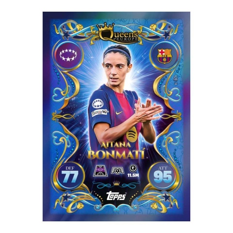 Aitana Bonmati Update Eco Pack Queens of Europe Topps Match Attax 2025-26