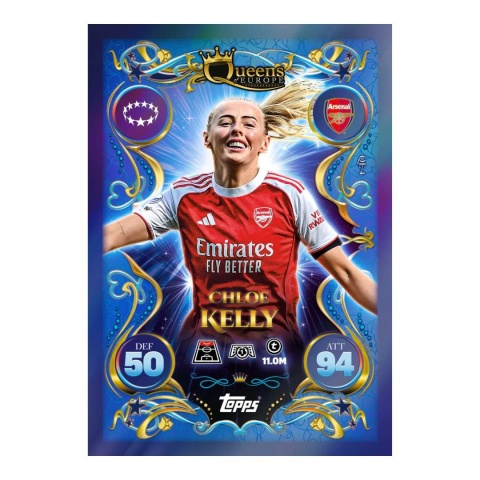 Chloe Kelly Update Eco Pack Queens of Europe Topps Match Attax 2025-26