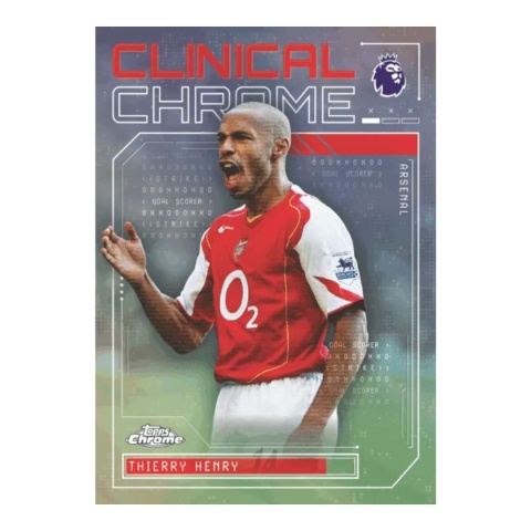 Clinical Chrome Thierry Henry Topps Chrome Premier League 2026