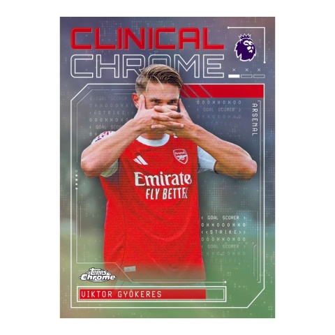 Clinical Chrome Victor Gyokeres Topps Chrome Premier League 2026