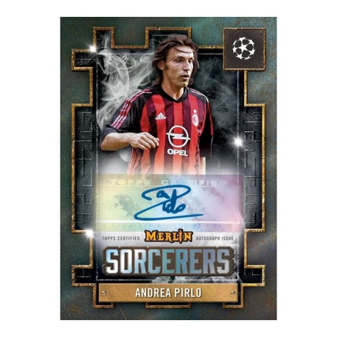 Andrea Pirlo Autograf Sorcerers Topps UCC Merlin 2024/25