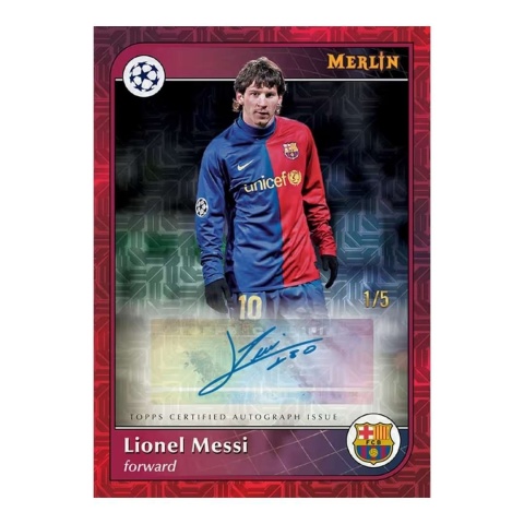 Autograf Messi Topps UCC Merlin 2024/25