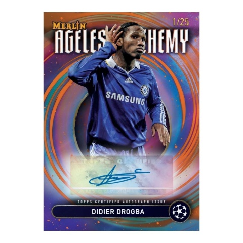 Autograf Didier Drogba Ageless Alchemy Topps UCC Merlin 2024/25