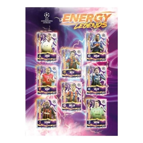 Naklejki piłkarskie Energy Legends Topps Champions League 2025/2026