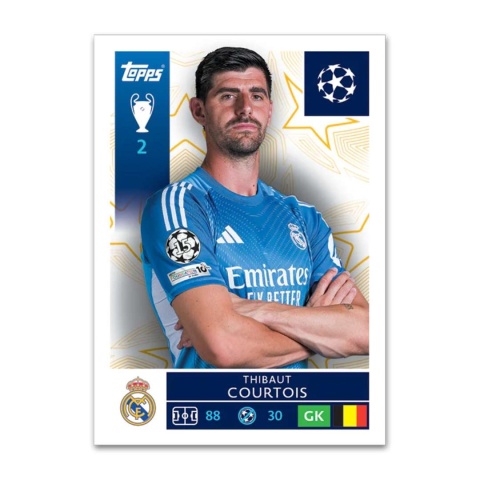 Thibaut Courtois Naklejka Topps Champions League 2025/2026