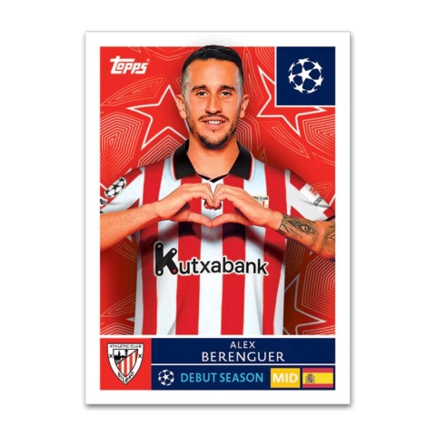 Naklejka Alex Berenguer Topps Champions League 2025/2026