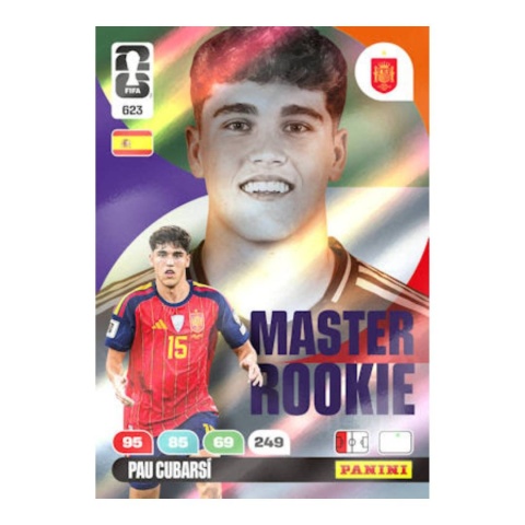 Pau Cubarsi Master Rookie Panini FIFA World Cup 2026