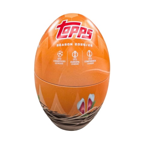 Puszka jajko pomarańczowa Topps UEFA Club Competitions 2025/26