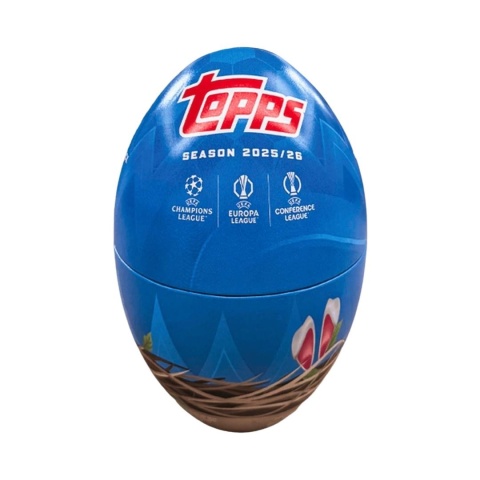 Puszka jajko niebieska Topps UEFA Club Competitions 2025/26