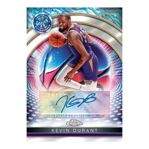 Kevin Durant Autograf Topps Chrome Basketball 2024/25