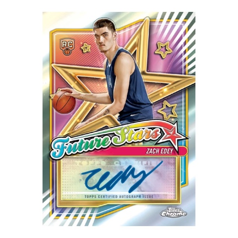 Zach Edey Future Stars Autograf Topps Chrome Basketball 2024/25