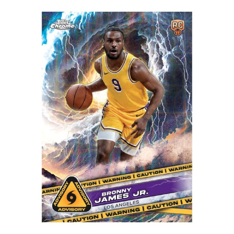 Bronny James Jr RC Topps Chrome Basketball 2024/25