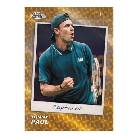 Tommy Paul Captured 2026 Topps Chrome Tennis