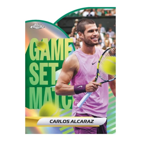 Carlos Alcaraz Game Set Match 2026 Topps Chrome Tennis