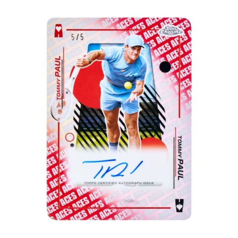 Tommy Paul Aces 2026 Topps Chrome Tennis