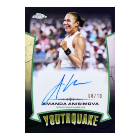 Amanda Anisimova Youthquake 2026 Topps Chrome Tennis
