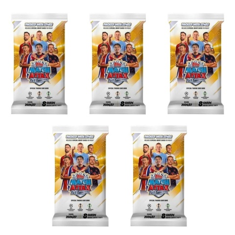 5 Saszetek Topps Match Attax 2026/27 20th Anniversary
