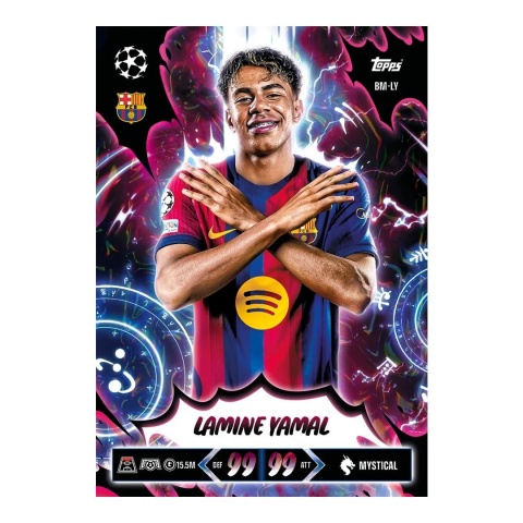 Lamine Yamal Mystical Topps Match Attax 2026/27