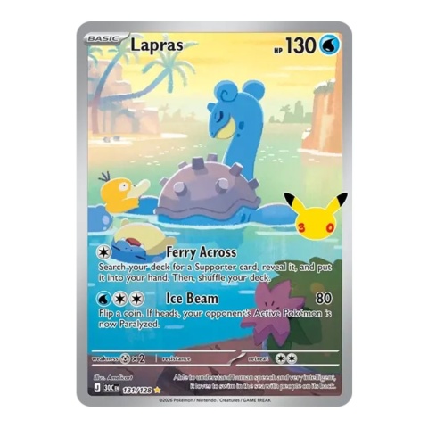 Lapras Pokemon TCG 30th Celebration