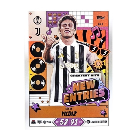 Kenan Yildiz New Entries Limited Edition Topps Match Attax 2026/27